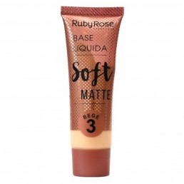 Base Líquida Ruby Rose Soft Matte Bege 3