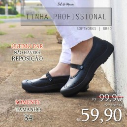 Sapatilha Soft Works BB51 Preta