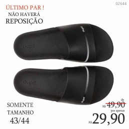 Chinelo Dupé Slide Preta