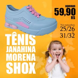 Tênis Janahina Shox Azul Céu/Quartzo 196