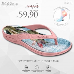 Rasteira Boa Onda Lilly Flamingo 1319.146.002