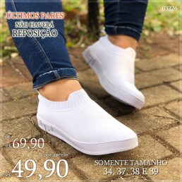 Tênis Amery Meia 03419 Branco