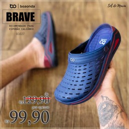 Babuche Boa Onda Brave Azul/Pitanga 1944.208.004