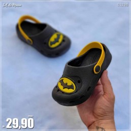 Babuche Estrela Batman Preta Infantil 840