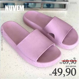 Chinelo Slide Nuvem Lilás