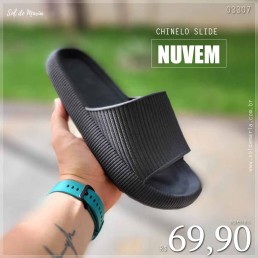 Chinelo Slide Nuvem 2 Preto 8030