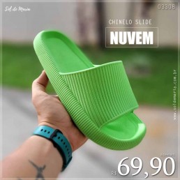 Chinelo Slide Nuvem 2 Verde 8030