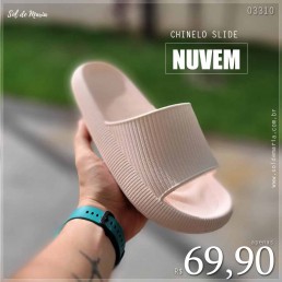 Chinelo Slide Nuvem 2 Rosa Nude 8030