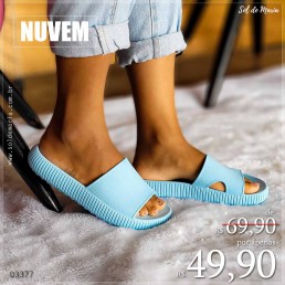 Chinelo Slide Nuvem 1 Azul Claro