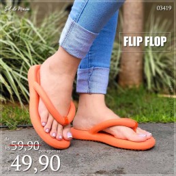 Rasteira Flip Flop Laranja