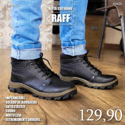 Bota Raff Sem Biqueria Preta 2316