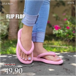 Rasteira Flip Flop 2 Rosa Bebê