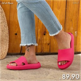 Chinelo Slide Nuvem EVA Pink