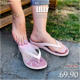 Rasteira Boa Onda Lilly Rosa Nude 1319.158.001