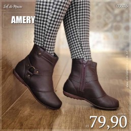 Bota Amery Arco Rasteira Café 27807