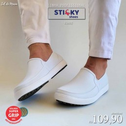 Tênis Sticky Shoes Masculino Branco/Branco GSM-BCA/BCA