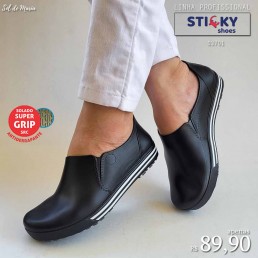 Tênis Sticky Shoes Listras Preto STW-F-PTA