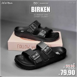 Chinelo Boa Onda Birken Preto 1973.100.001