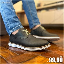 Sapato Lovely Oxford Masculino Preto