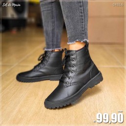 Bota Coturno Amery Preto 28356