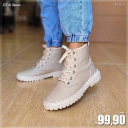 Bota Coturno Amery Off White 28356