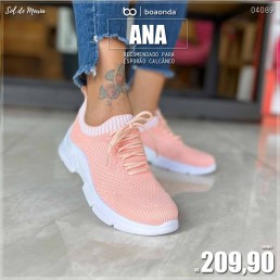 Tênis Boa Onda Ana Angel/Branco 110.003