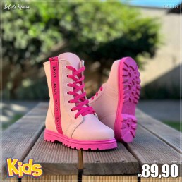 Bota Coturno Nathielly Love Rosa 077.010.085