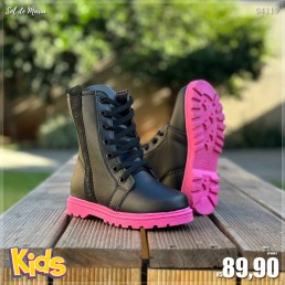 Bota Coturno Nathielly Love Preto 077.010.701