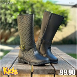 Bota Nathielly Cano Longo Preto 074.001.011