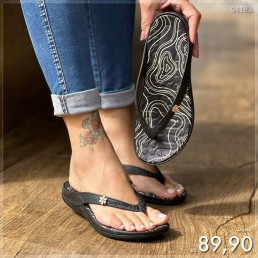 Rasteira Boa Onda Lilly Preta 234.001