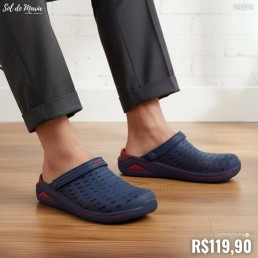 Babuche Boa Onda Brave Azul/Pitanga 208.004