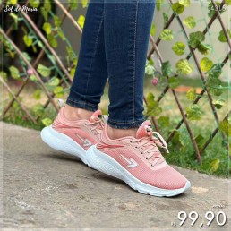 Tênis Jogger Box200 Nude/Coral Bx2342