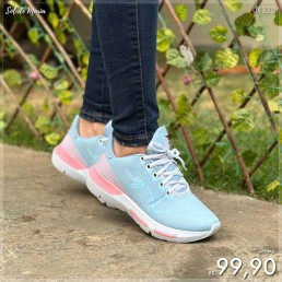 Tênis Jogger Box200 Azul/Rosa Bx23611575