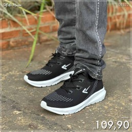 Tênis Jogger Meia Box200 Preto/Branco Bx2377087