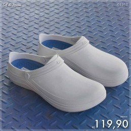 Babuche Boa Onda Safe Branco/Azul Celeste Masc 2043.101