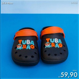 Babuche Infantil Tubarão Preto 2510.108.031