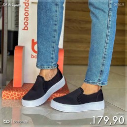 Tênis Boa Onda Yoko Preto/Branco 2254.102.001