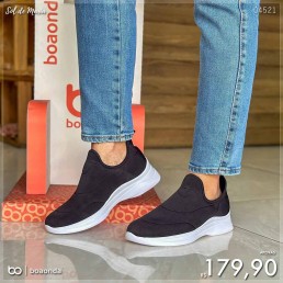 Tênis Boa Onda Celine Preto/Branco 2255.101.001
