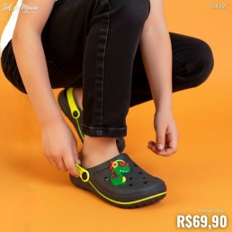 Babuche Camin Infantil Dino Azul/Verde 20519