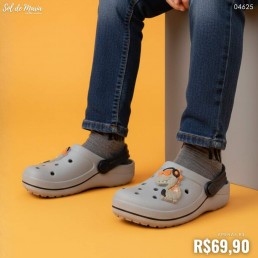 Babuche Camin Infantil Dino Cinza/Preto 20519