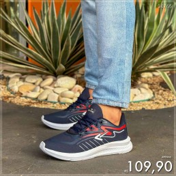 Tênis Box200 Jogger Marinho/Vermelho BX2402
