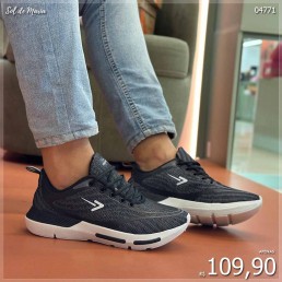 Tênis Box200 Jogger Preto/Branco BX2425