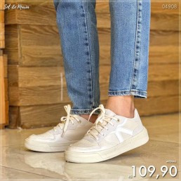 Tênis Vivanz Casual Off White VNZ065