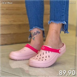 Babuche Boa Onda Easy Rose Nude/Goiaba 2402.111.001