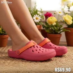 Babuche Boa Onda Easy Goiaba/Tangerina 2402.111.001