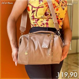 Bolsa Bibulth Tiracolo S-6027 Marrom/Bege 6.349