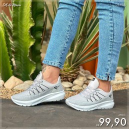 Tenis Box200 Jogger Gelo/Preto BX2405