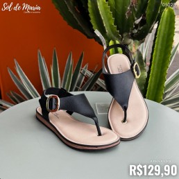 Sandália Modare Elástico Floather Preto 7141.141