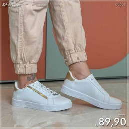 Tênis Mendii Casual Classic Dourado MDI86.1754