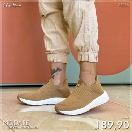 Tênis Modare Calce Fácil Camel 7395.103